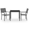 vidaXL Outdoor Dining Set Black and Anthracite