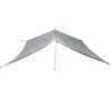 vidaXL Camping Tarp Grey and Orange 165.4x173.2" Waterproof