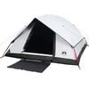 vidaXL Family Tent Dome 6-Person White Blackout Fabric Waterproof