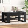 vidaXL Coffee Table Black Oak 40.16 x 21.65 x 17.72 in Engineered Wood