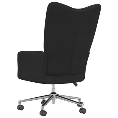 vidaXL Relaxing Chair Black Velvet