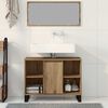 vidaXL Bathroom Cabinet with Door Artisan Oak 31.50 x 12.99 x 23.62 in