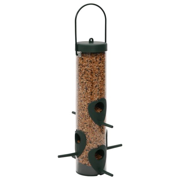 vidaXL Bird Feeder Dark Green PP (Polypropylene), PS (Polystyrene) Medium