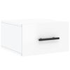 vidaXL Wall-mounted Bedside Cabinet Set of 2 High gloss white