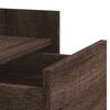 vidaXL Bedside Cabinet Brown oak Engineered wood Compact Bedside Cabinet