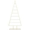 vidaXL Metal Christmas Tree for Decoration Black 70.9"
