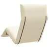 vidaXL Sun Lounger Cream Oxford fabric, metal Extra Long Foldable