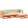 vidaXL Garden Sofa Set Wax brown Solid pine wood Large Modular