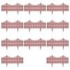 vidaXL 17 pcs Lawn Dividers 32.8 ft Brown