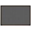 vidaXL Insect Screen Brown frame, Black mesh Aluminum frame, fiberglass mesh