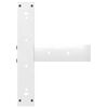 vidaXL Dining Table Leg White Powder-coated steel Medium Levelers