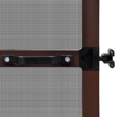 Brown Hinged Insect Screen for Doors 39.4"x84.6"