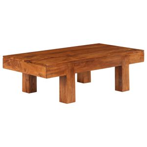 vidaXL Coffee Table Honey Solid Acacia wood 39.4 x 19.7 x 11.8 in