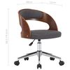 vidaXL Office Chair Grey Fabric, Plywood, Foam, Metal Medium