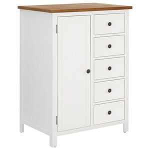 vidaXL Wardrobe Oak and White