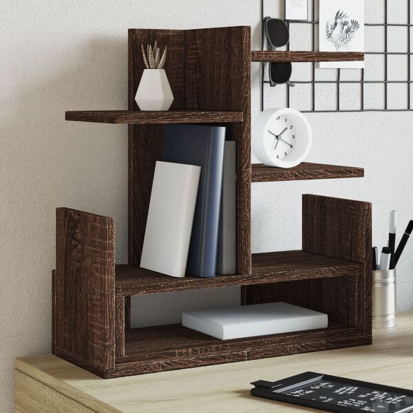 vidaXL Desk Organiser Brown Oak 19.3x7.9x20.7" Engineered wood