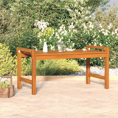 vidaXL Coffee Table 39.4"x19.7"x19.7" Solid Wood Acacia