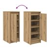 vidaXL Shoe Cabinet Artisan oak Engineered wood Compact Shoe Cabinet