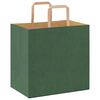 vidaXL Paper Bags 250 pcs with Handles Green 26x17x25 cm