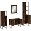 vidaXL Bathroom Cabinet Set Smoked oak