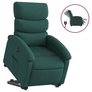 vidaXL Electric Stand Up Recliner Chair Dark Green