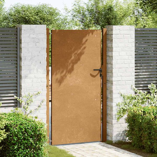 vidaXL Garden Gate 39.4x78.7" Corten Steel
