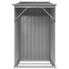 vidaXL Garden Shed Grey Galvanized steel, Polypropylene Large