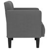 vidaXL Sofa Chair Dark grey Polyester fabric, Plywood, Foam, Spring Single