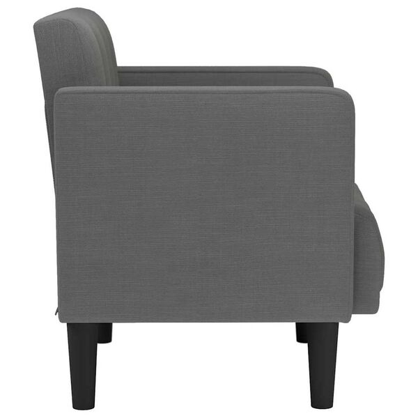 vidaXL Sofa Chair Dark grey Polyester fabric, Plywood, Foam, Spring Single