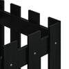 vidaXL Garden Planter Black Solid pine wood Medium Durable