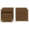 vidaXL Garden Box Set Honey brown Solid pine wood 4 Piece Set