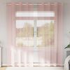 vidaXL Voile Curtains with Grommets 2 pcs Pink 55.1x96.5"