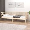 vidaXL Day Bed Natural wood Solid pine wood Single Convertible
