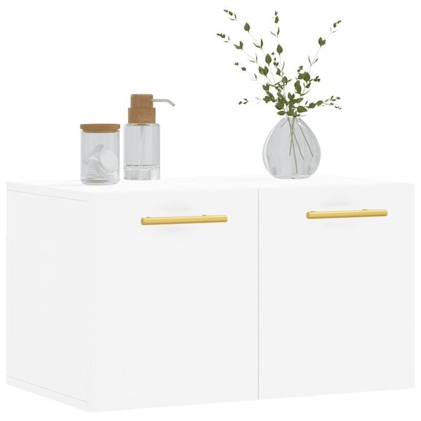vidaXL Wall Cabinet White Engineered wood Medium Wall Cabinet