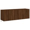 vidaXL TV Wall Cabinet Set of 2 Brown Oak Engineered Wood