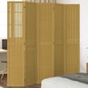 vidaXL Room Divider 5 Panels Brown Solid Wood Paulownia