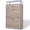 vidaXL Shoe Cabinet Oak Engineered wood Medium Shoe Cabinet