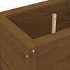 vidaXL Garden Planter Honey brown Solid pine wood Medium