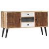 vidaXL Sideboard Natural wood with brown and black tones Solid Mango Wood