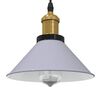 vidaXL Pendant Lamp Gloss Gray Metal Medium Height-Adjustable