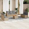 vidaXL Garden Sofa Set Mix Beige, Light Grey
