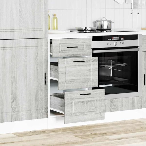 vidaXL Kitchen Base Cabinet Grey Sonoma Engineered Wood Medium