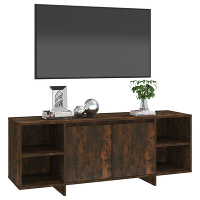 vidaXL TV Stand Smoked Oak 51.2"x13.8"x19.7" Engineered Wood