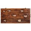 vidaXL Storage Box with Storage 70 x 35 x 40 cm solid reclaimed wood