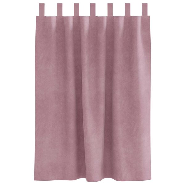 vidaXL Blackout Curtains 2 pcs Dark Pink 55.12 x 55.12 in Velvet