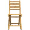 vidaXL Garden Chair Set of 4 Natural Bamboo Bamboo Compact Foldable