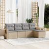 vidaXL Garden Sofa Set Beige, Light Grey