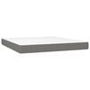 vidaXL Box Spring Bed Dark Grey