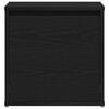 vidaXL Chest of Drawers with Drawer Black Oak 15.94 x 15.75 x 15.75 in