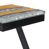 vidaXL Coffee Table Multicolor Solid teak wood Small Decorative Inlays